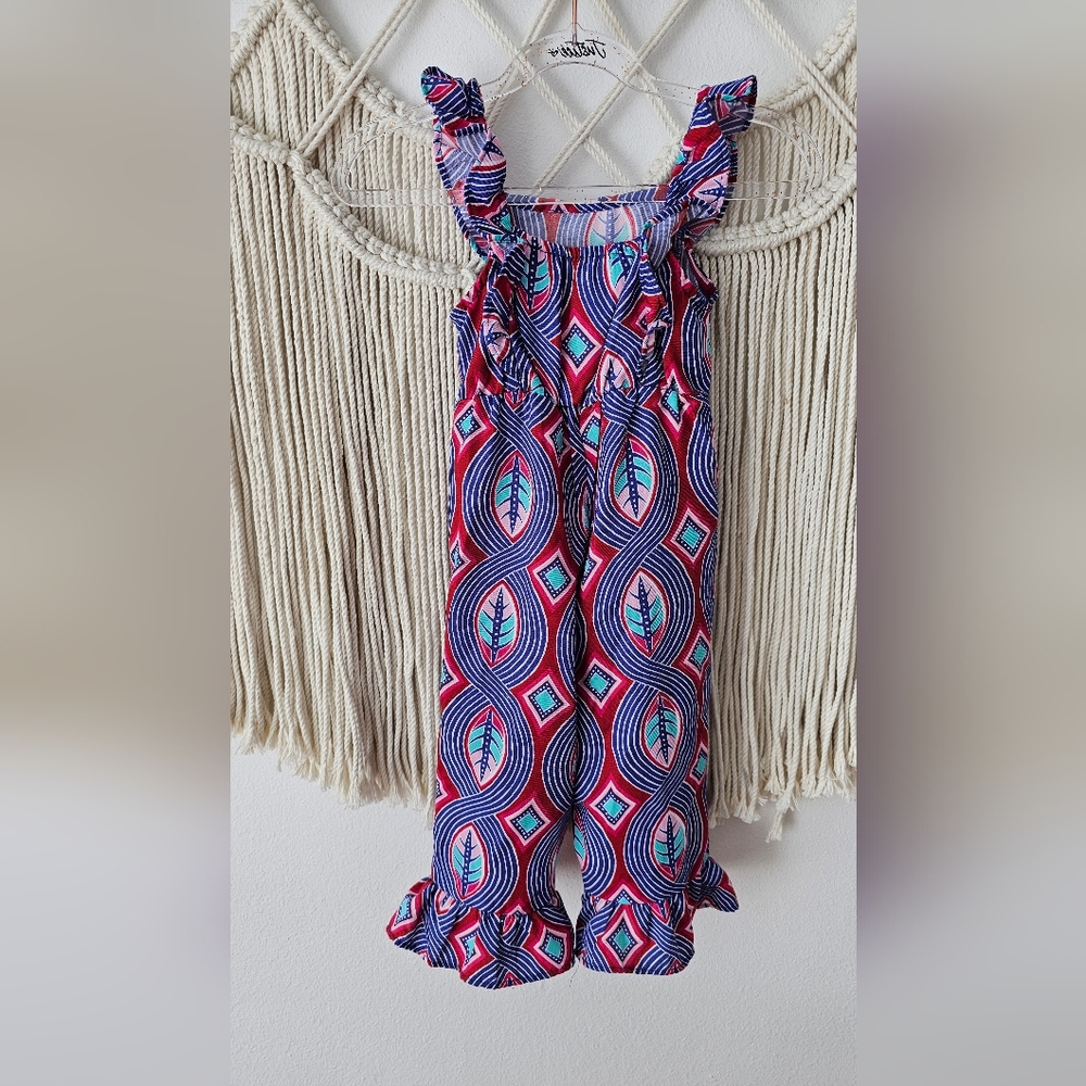 Colorful Patterned Jumpsuit - Picture 3 of 4
